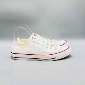 Converse Shoes Mens 8 White Canvas Chuck Taylor All Star Sneakers Casual Comfort